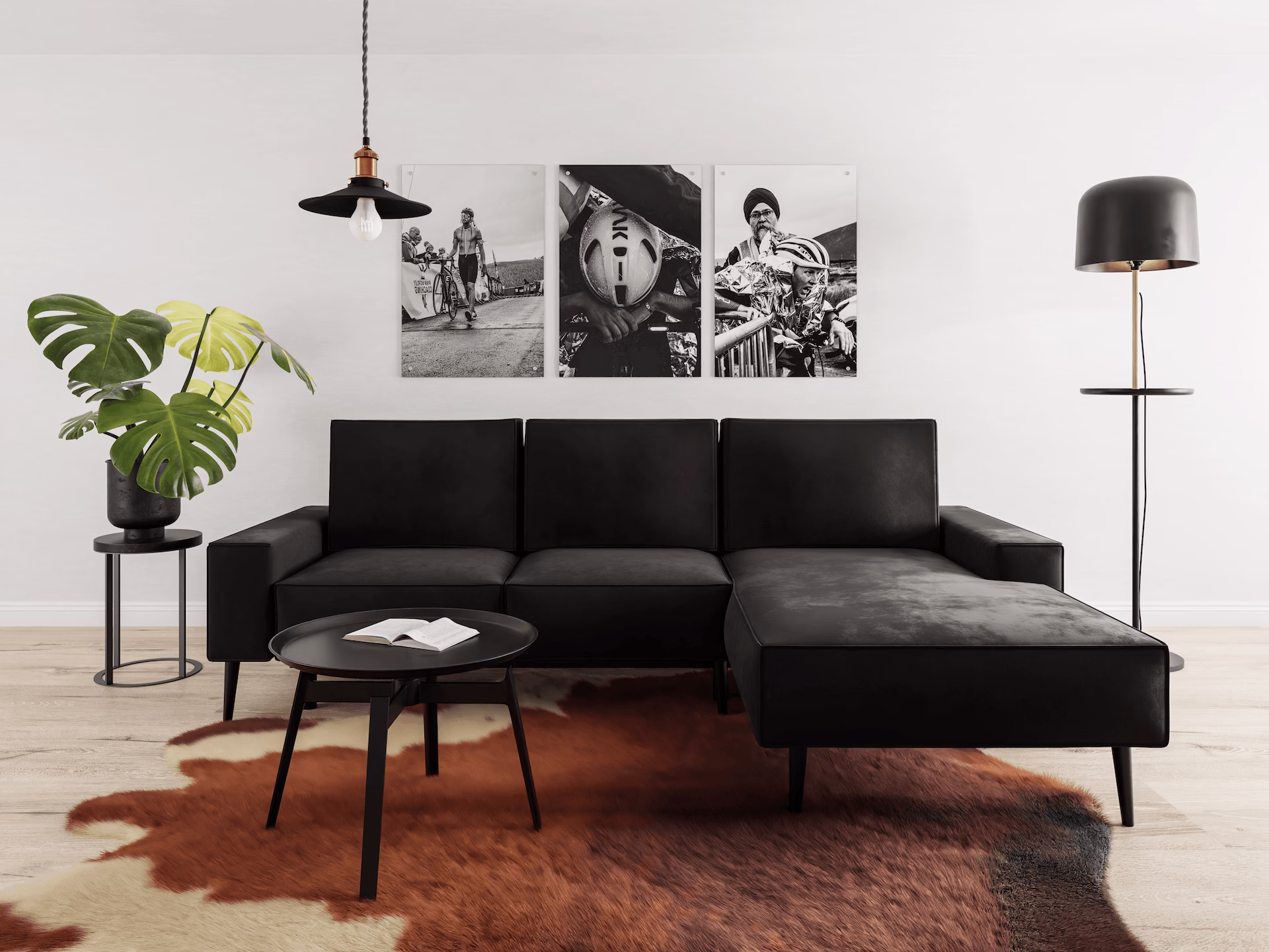 Salon w stylu loft